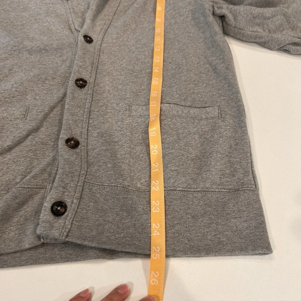 Polo Ralph Lauren Shawl Collar Cardigan Sweater Small Gray Cotton Blend Classic